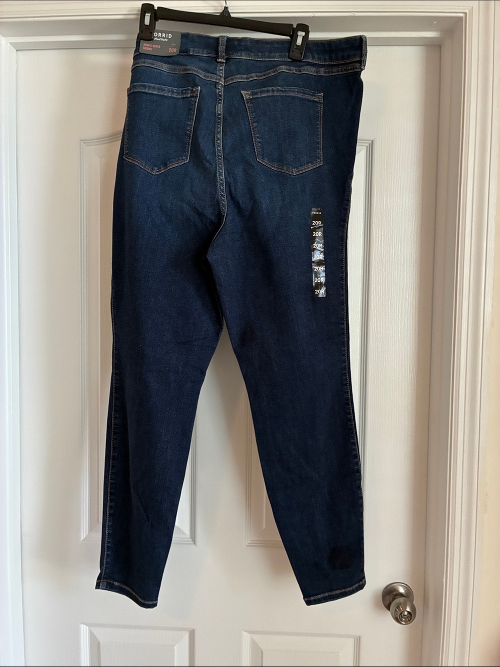 NWT Torrid Size 20R Dark Wash Midfit Super Skinny Jeans - Picture 7 of 7